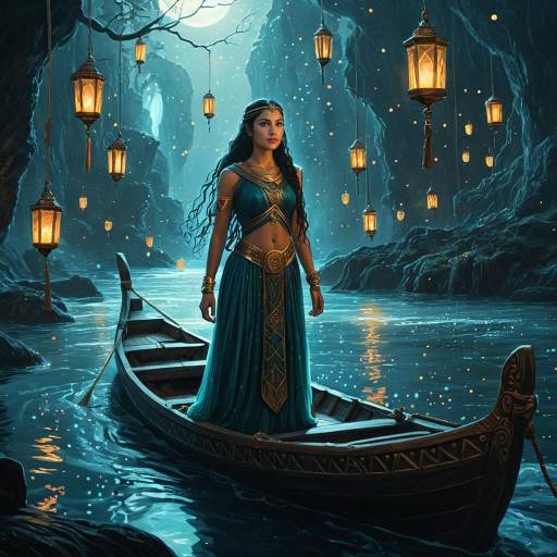 Mystical Atlantean Priestess Crossing Styx Mystical Atlantean Priestess Crossing Styx