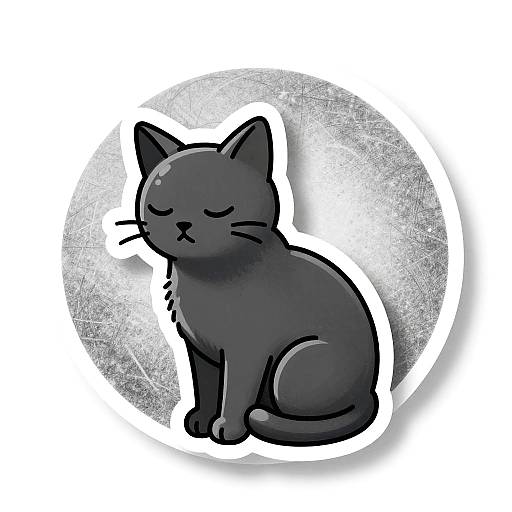 Pensive Cat Sketch Avatar