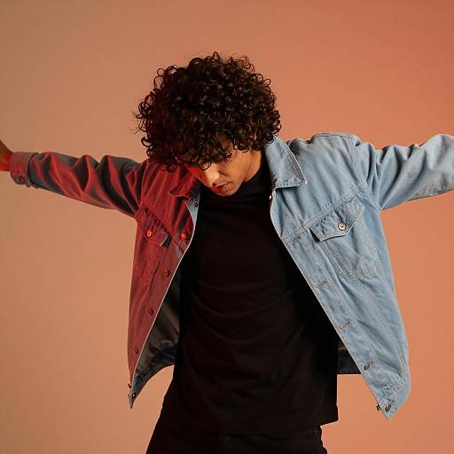 Dynamic Portrait with Vibrant Background