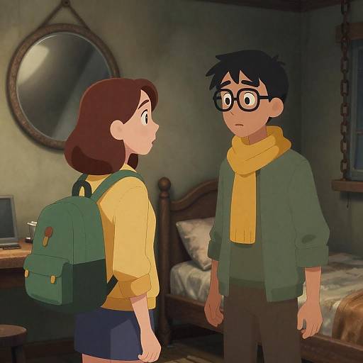 Surprised Encounter in a Grungy Room