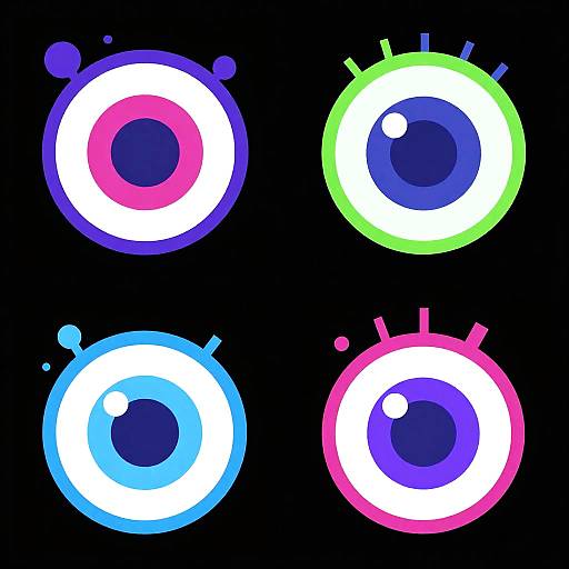 Cyberpunk Mechanical Eyes Game Asset