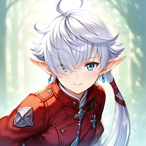 Illustration of Alisaie leveilleur, final fantasy in the style of Kito (sorahate)