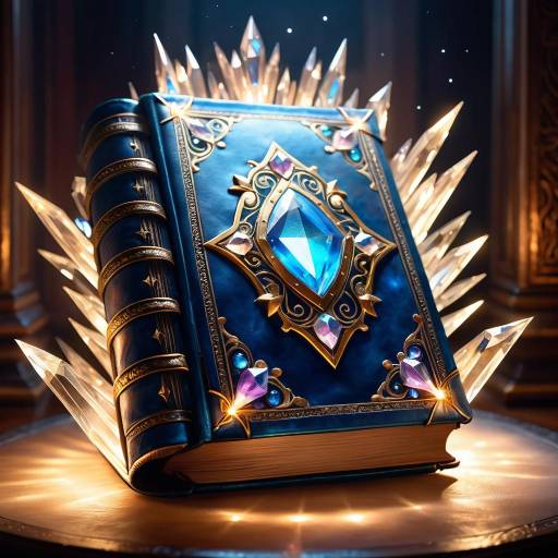 Ethereal Leather-Bound Tome with Crystals Ethereal Leather-Bound Tome with Crystals