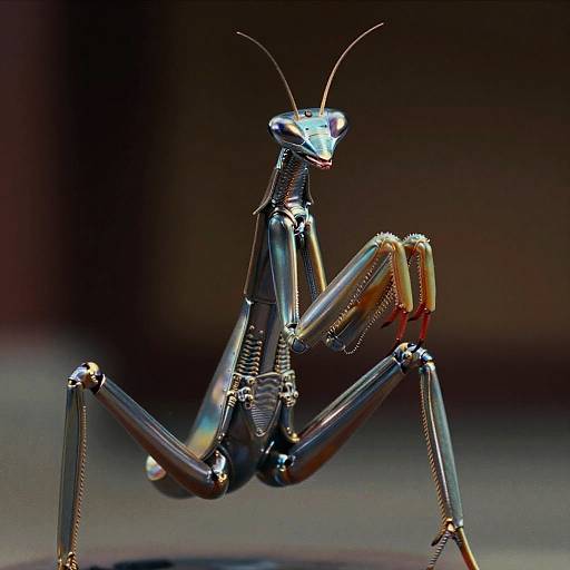 Chrome Mantis Monk in Sovcolor Style