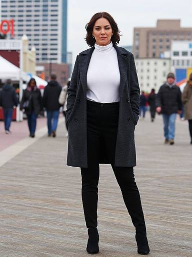 Confident Woman on Atlantic City Boardwalk