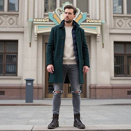 Stylish Man in Art Deco Setting