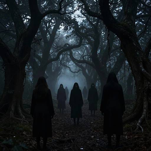 Creepypasta Forest of Midnight Horrors