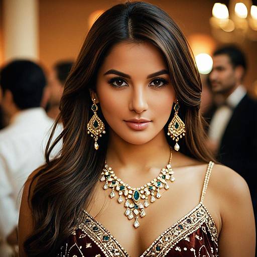 Elegant Arabian Woman at Party