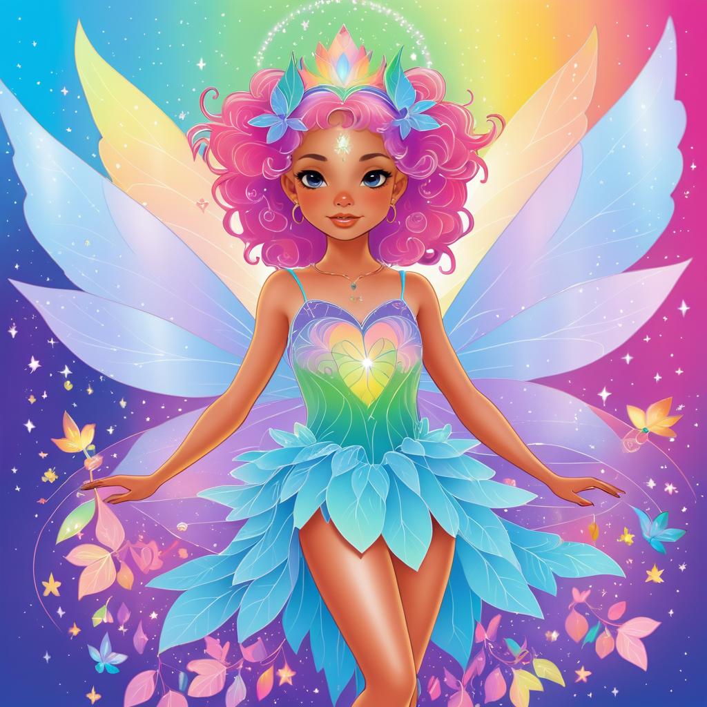 Whimsical Fairy Celebrating Trans Equality