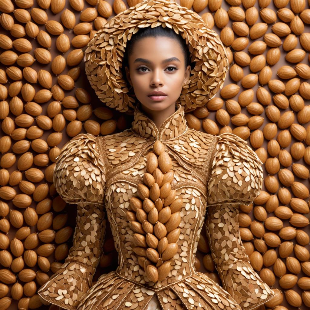 Surreal Almond Fashion Portrait