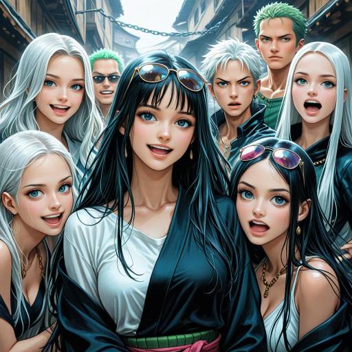 Zoro and Girls in Sunglasses Scene