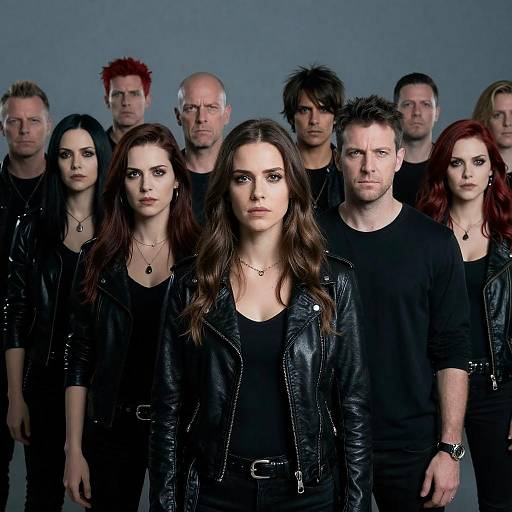 Intense Group Portrait with Edgy Style