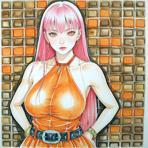 Elegant Zero Two in Traditional Media