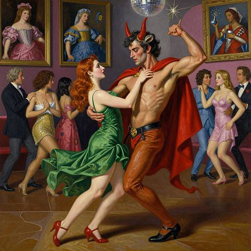 Surreal Salsa Dance with Devil