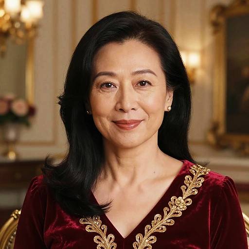 Elegant Middle-Aged Woman Portrait