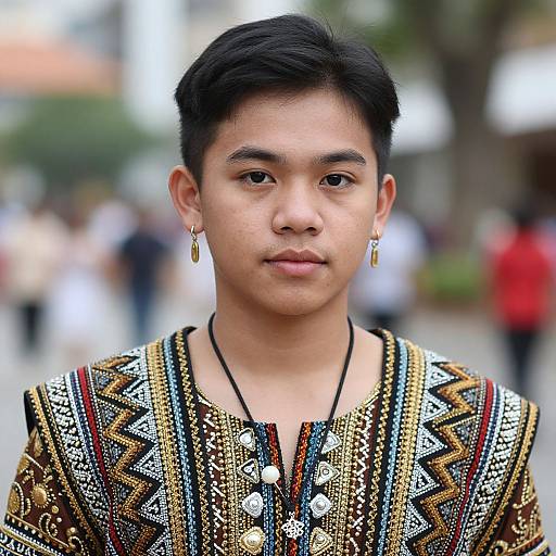 Filipino Male in Traditional Costume