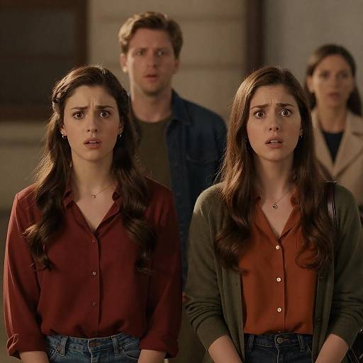 Dim Urban Portrait: Surprised Trio