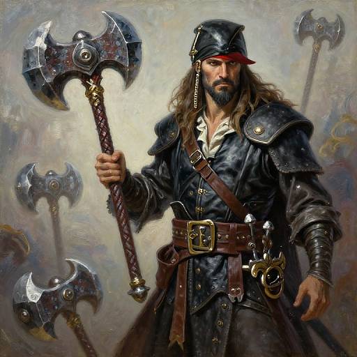 Cosmic Pirate Cleric Mace Artwork