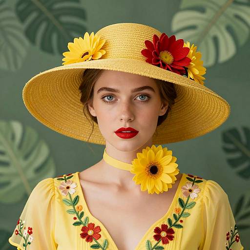 Vibrant Summer Portrait of Woman