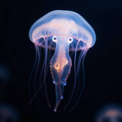 Ethereal Bioluminescent Jellyfish Centaur