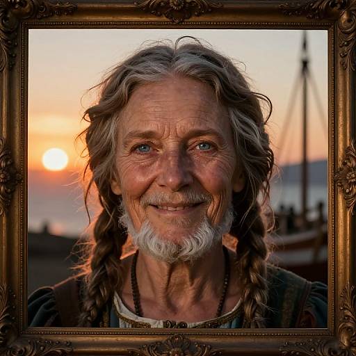 Renaissance Portrait of Joyful Wanderer