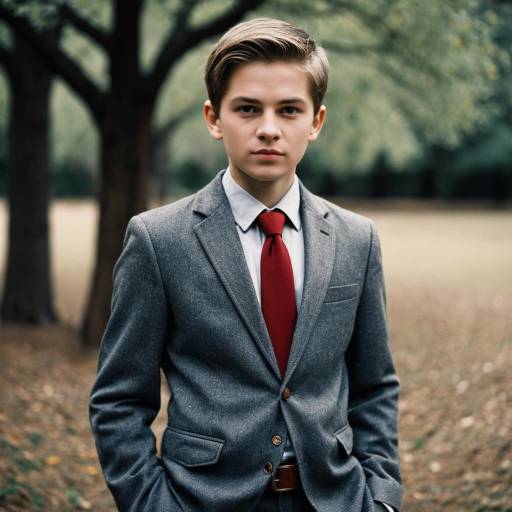 Stylish Male in Formal Suit Outdoors