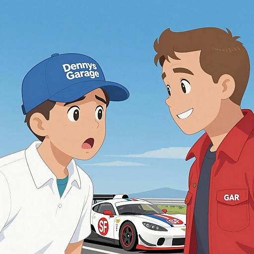 Surprised Reaction at the Race Track