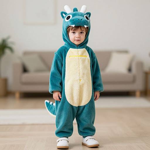 Teal Cuddlesaur Toddler Cosplay