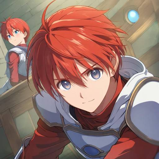 Illustration of Adol christin, ys in the style of Chiharu (9654784)