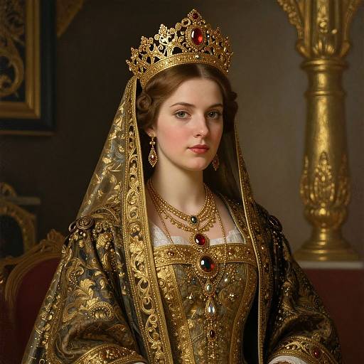 Medieval Slavic Princess Digital Art