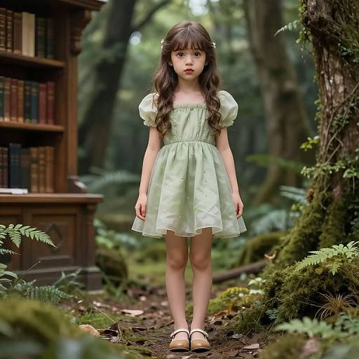 Fantasy Princess in Enchanted Forest