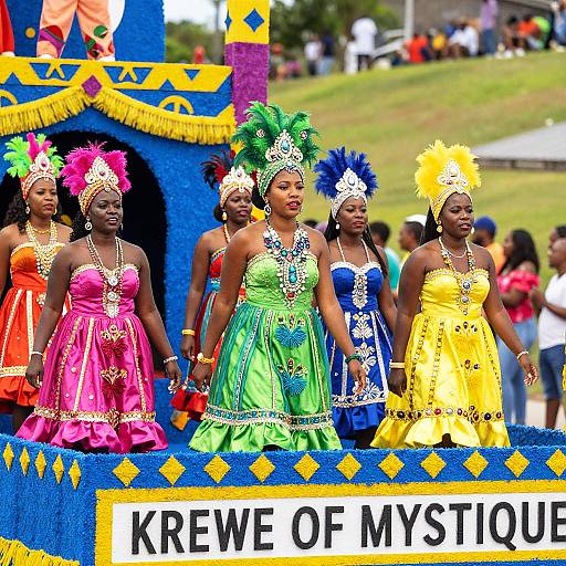Colorful Women’s Parade Float