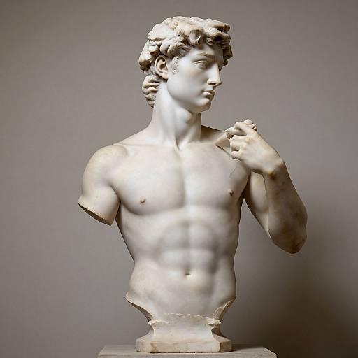 Renaissance Marble Bust by Michelangelo