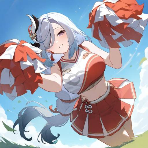 Cheerful Shenhe: Genshin Impact Spirit