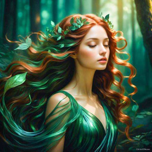 Ethereal Forest Nymph in Chiaroscuro Ethereal Forest Nymph in Chiaroscuro
