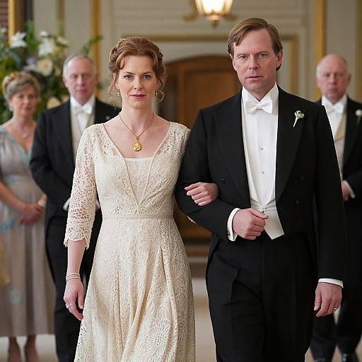 Downton Abbey Elegant Reunion Scene