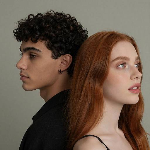 Candid Portrait of Two Diverse Individuals