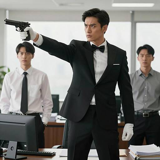 Intense Office Standoff with Gunman