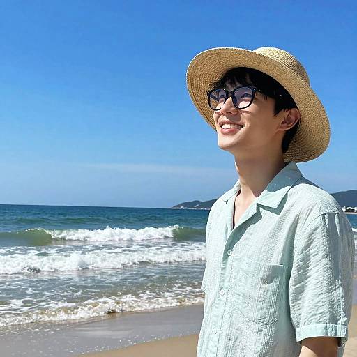 Bob Relaxing on Sunny Beach Day