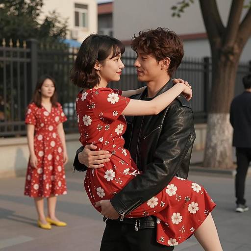 Evening Couple in Romantic Setting