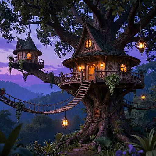 Fantasy Forest Treehouse Retreat