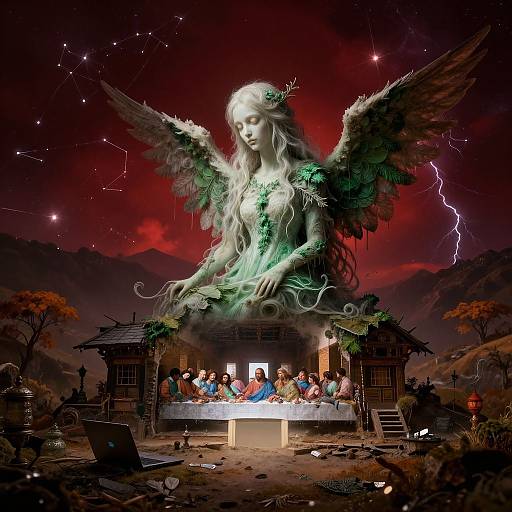 Surreal Nepalese Biomorphic Landscape