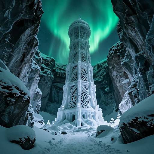 Ethereal Tower in Icy Chasm