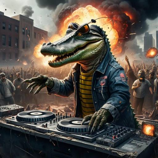Alligator DJ Spinning at Urban Music Festival