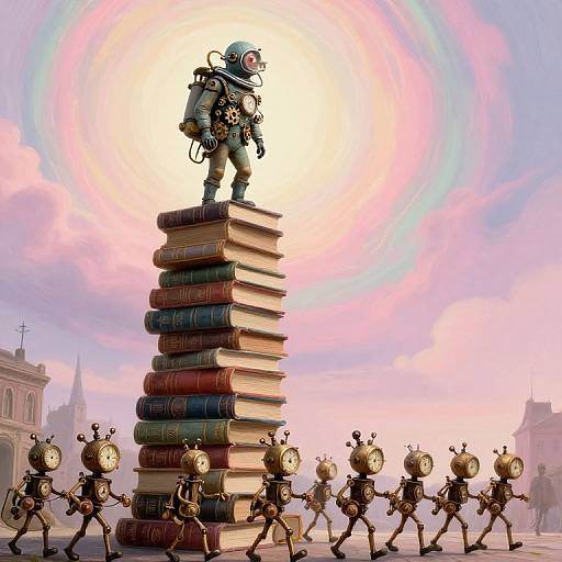 Whimsical Edward Gorey Inspired Tower