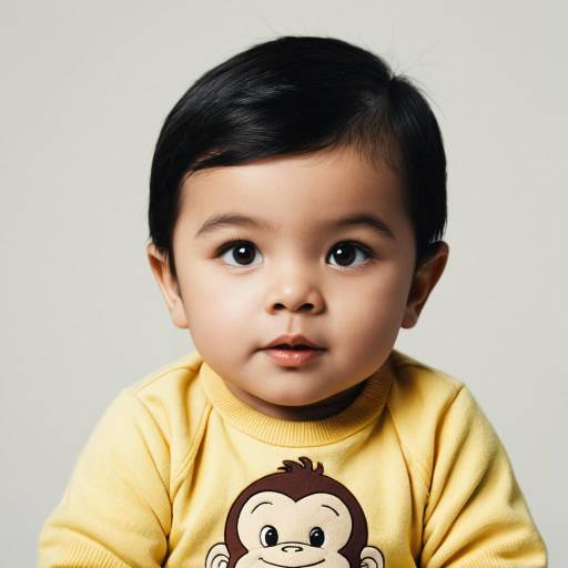 Curious Baby in Yellow Sweatshirt