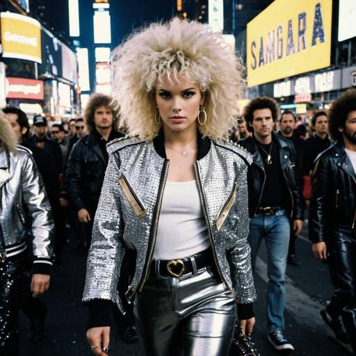 Fierce Female Rocker in Times Square