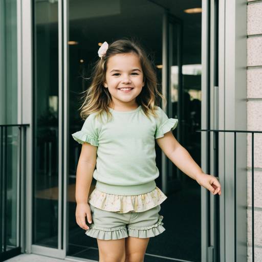 Charming Toddler Fashion Portrait Outdoors