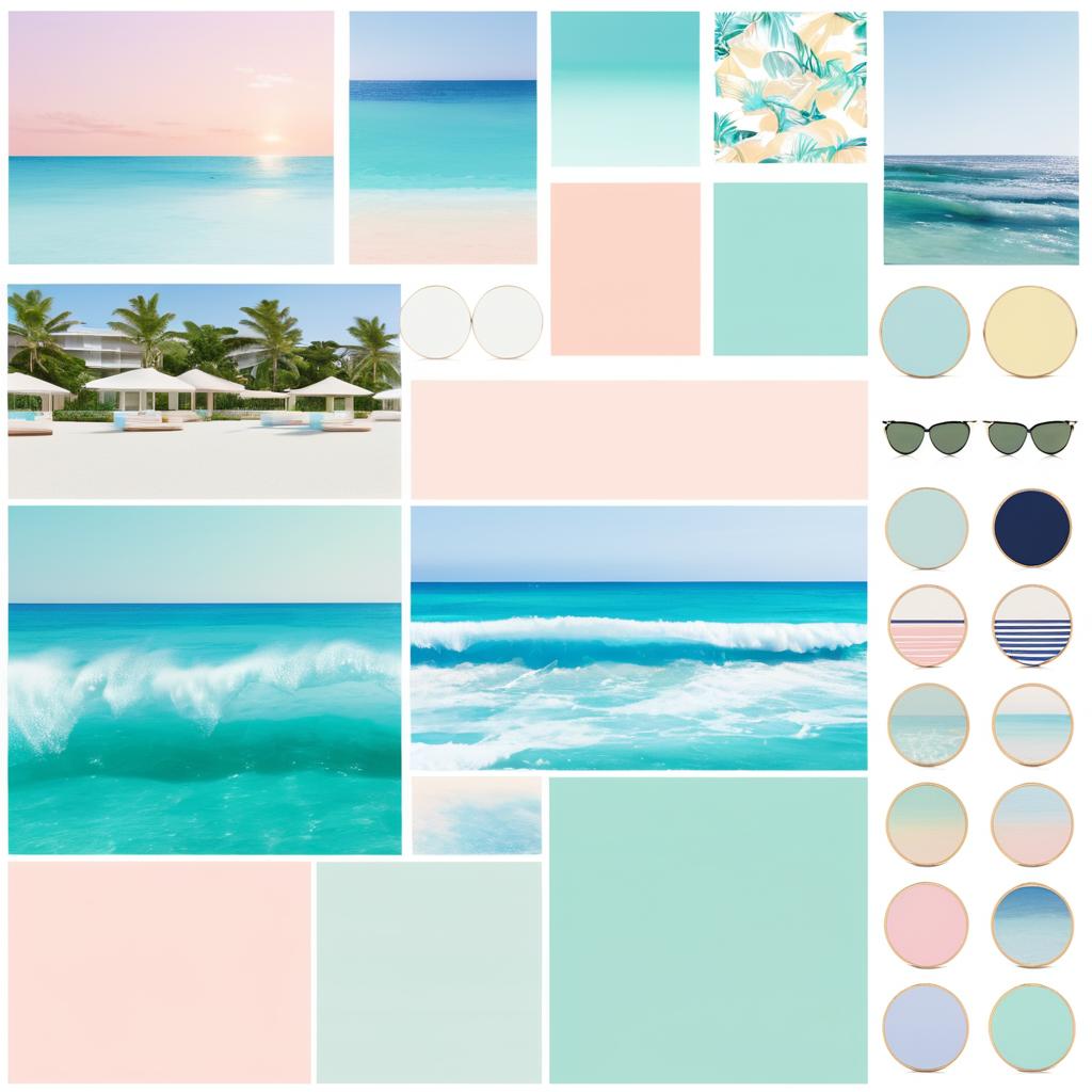 Moodboard for Stylish Women's Beachwear