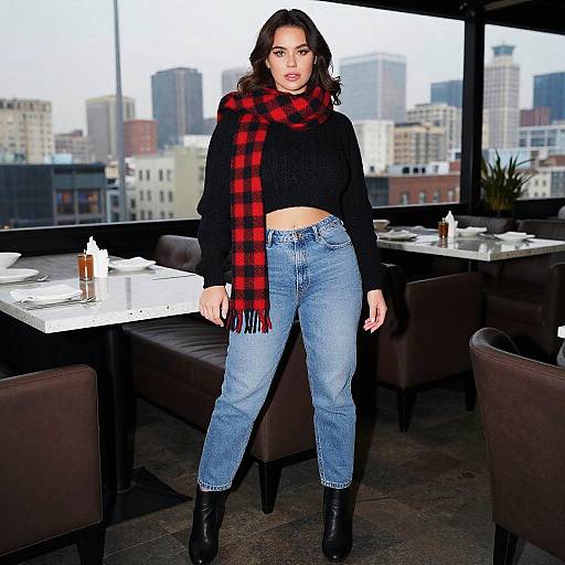 Curvy Woman in Urban Chic Style